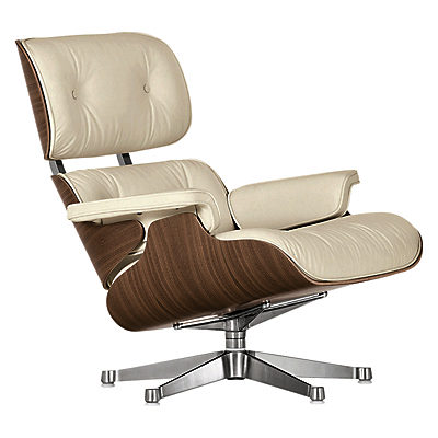 Vitra Eames Lounge Armchair White/Walnut Vitra Eames Lounge Armchair White/Walnut